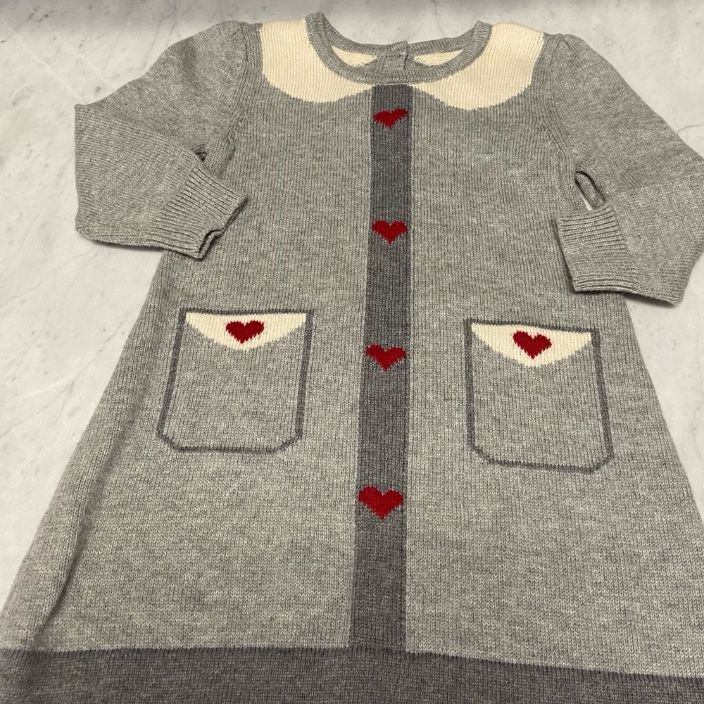 Baby Gap Girls Heart Sweater Dress